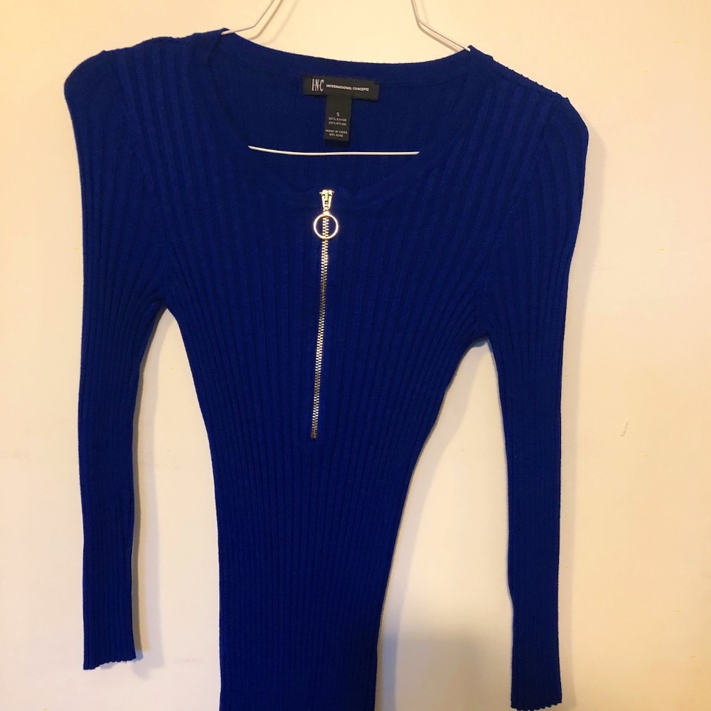 INC Blue Sweater